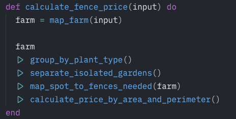 Exemplo de código com operador pipe em Elixir